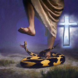 المسيح غلب الشيطان..